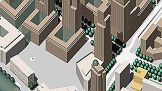 Das Hines Hochhaus am Alex (3D-Modell: Senatsverwaltung für Stadtentwicklung und Umwelt Berlin)