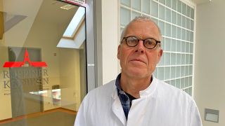 Achim Franzen, Chefarzt der Klinik für HNO-Erkrankungen fordert den Erhalt seiner Fachklinik in Neuruppin. (Foto: rbb/Haase-Wendt)