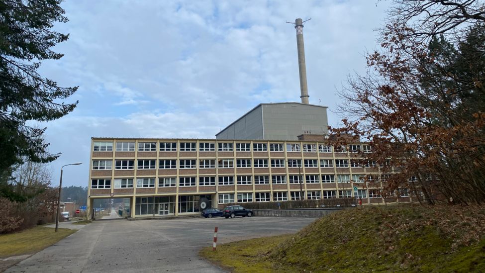 Verwaltungsgebäude des AKW Rheinsberg