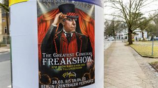 Werbeplakat für The Greatest Comedian Freakshow - Eine Show nach einer Idee von Till Lindemann