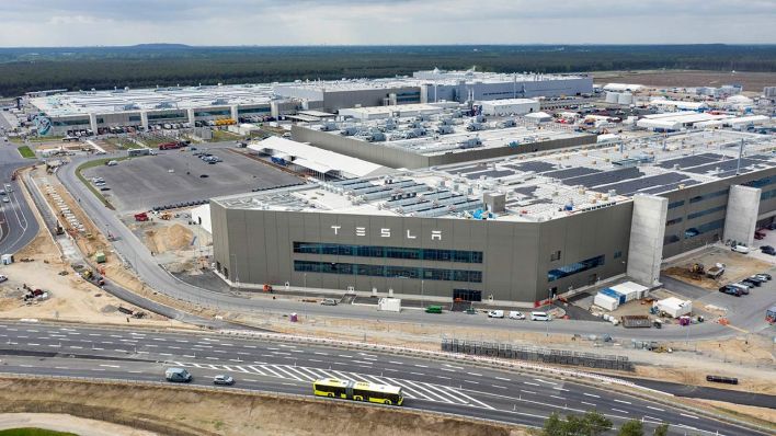 Die Tesla Giga Factory im brandenburgischen Grünheide.