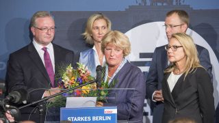Berliner CDU-Spitze am Wahlabend (Quelle: imago/Stefan Zeitz)