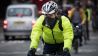 Radfahrer mit Atemschutz in London (Quelle: PA Wire/Stefan Rousseau)