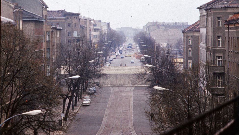 Blick auf die Berliner Mauer 1975 (Quelle: Stiftung Berliner Mauer/Hans-Joachim Grimm)