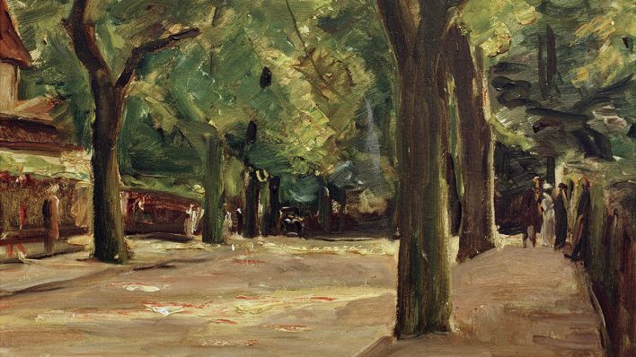 Max Liebermann malte "Die große Seestraße in Wannsee" im jahr 1923 (Quelle: akg-images)
