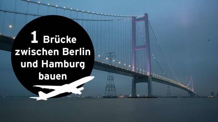 1 Brücke zwischen Berlin und Hamburg bauen (Quelle: imago/rbb)