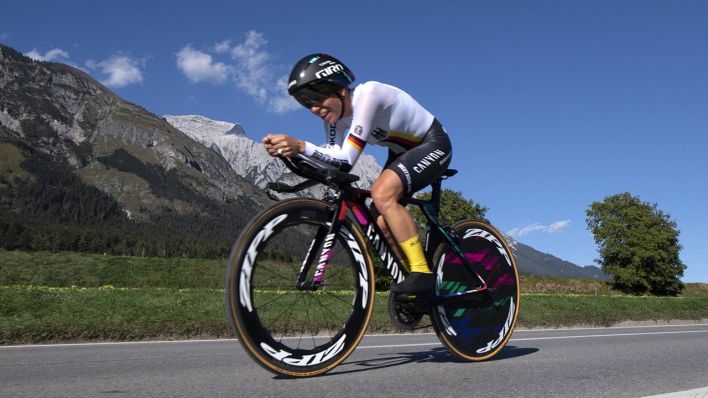 Trixi Worrack bei der Straßenrad-WM in Innsbruck (Quelle: imago/Eibner Europa)