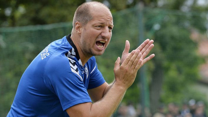 Marco Vorbeck, Trainer des SV Babelsberg 03. Quelle: imago images/opokupix