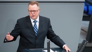 Archivbild: Michael Stübgen (CDU) bei einer Sitzung im Deutschen Bundestag. (Quelle: dpa/Jutrczenka)