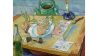 Vincent van Gogh (1853-1890), Stillleben mit einem Teller Zwiebeln, 1889, Öl auf Leinwand, 49,6 x 64,4 cm, Kröller-Müller Museum, Otterlo, Niederlande (Quelle: Kröller-Müller Museum, Otterlo, Niederlande)