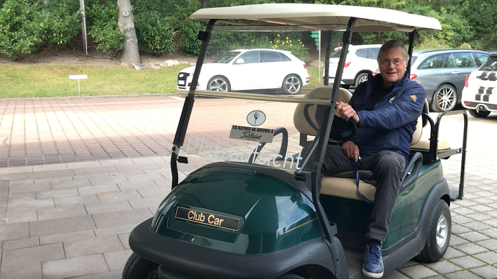 Peter Barnikow im September 2019 im Golf- und Landclub Wannsee. (Quelle: rbb|24/Anne Kohlick)