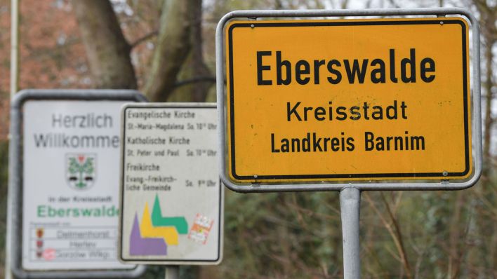 Ortseingang Eberswalde (Bild: imago images/Patrick Pleul)