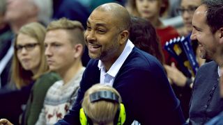 Ademola Okulaja at an Alba Berlin game.  Source: imago images/camera 4