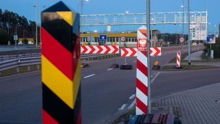 Ein Grenzübergang nach Polen vor der Schließung