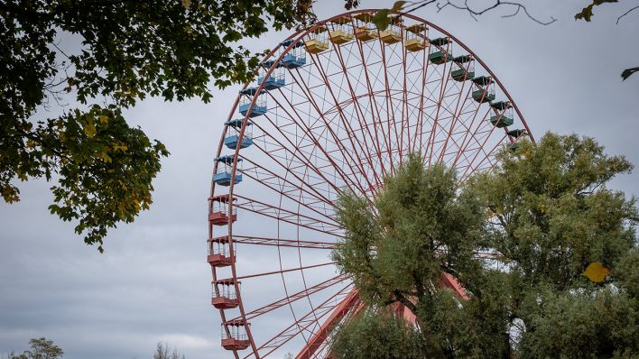 Archivbild: Blick auf das Riesenrad im Berliner Spreepark am 20.10.2018. (Quelle: Olivier Donnars / Le Pictorium)
