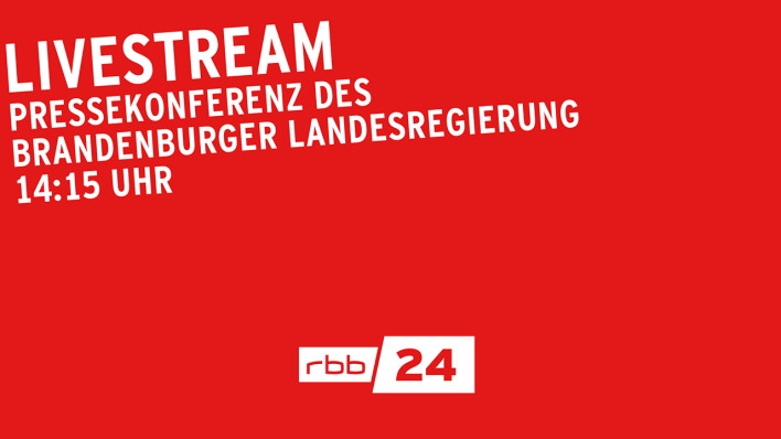 Livestream Pressekonferenz der Brandenburger Landesregierung am 17.03.2020 um 14 Uhr 15. (Quelle: rbb|24)