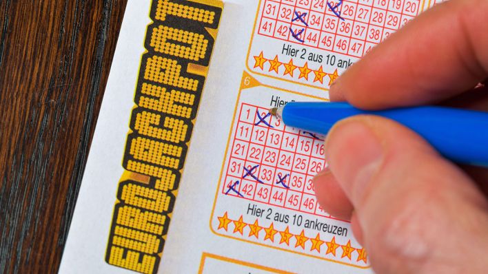 Ein Lottoschein für den Eurojackpot, Archivbild (Quelle: Bildagentur-online/Schöning)