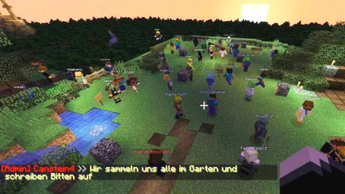 Screenshot Minecraft-Gottesdienst (Quelle: Bibelanstalt Canstein)