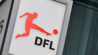 Das Logo der Deutschen Fußball Liga (DFL) (Quelle: imago images/Jan Huebner)