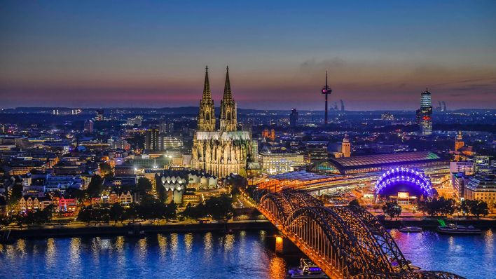 Die Skyline der Stadt Köln. Quelle: imago images/Schöning