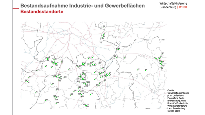 Gewerbeflächen am BER (Quelle: Wirtschaftsförderung Brandenburg)