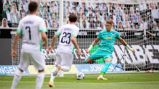 Torwart Dennis Smarsch, Hertha am 27.06.2020 gegen Borussia Moenchengladbach. (Quelle: imago images/Moritz Mueller)