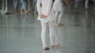 Symbolbild: Eine Ballettschuhe (Quelle: imago images/MiS)