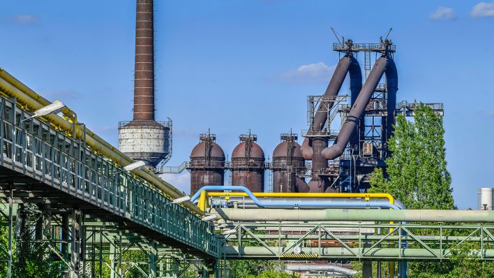 Stahlwerk Arcelor Mittal, Eisenhüttenstadt am 18.05.2019. (Quelle: imago images/Schöning)