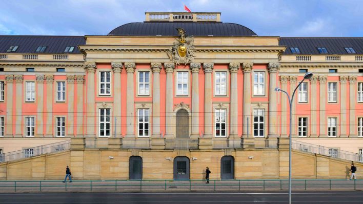 Landtag in Brandenburg (Bild: dpa/Soeren Stache)