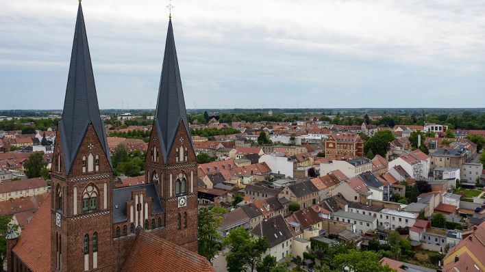 Blick über die Stadt Neuruppin (Quelle: DPA/Paul Zinken)