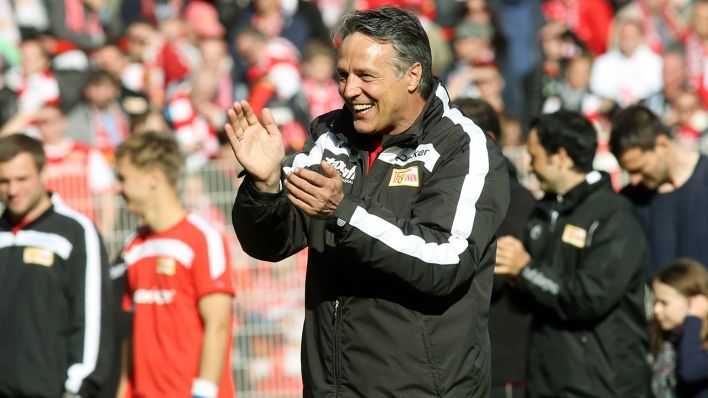Uwe Neuhaus als Trainer von Union Berlin. Quelle: imago images/Contrast