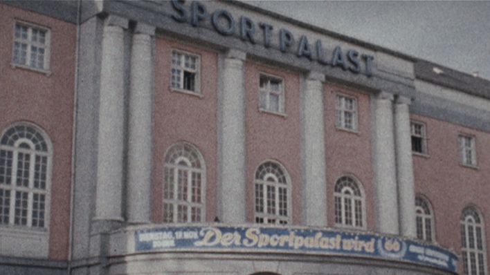 Vorderansicht des Sportpalasts (Foto: rbb)
