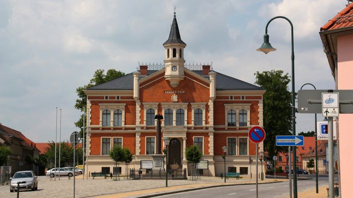 Archivbild: Rathaus in Liebenwalde. (Quelle: dpa/Herrmann)