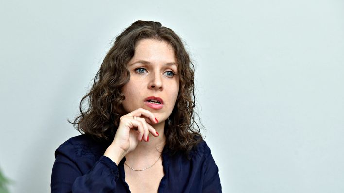 Anne Helm während eines Interviews im Juni 2020 (Bild: imago images/TSP/Doris Spiekermann-Klaas)