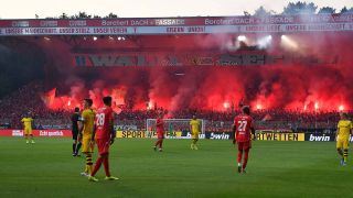 Pyroshow der Union-Fans / imago images / Bernd König