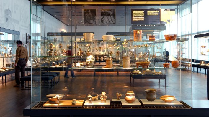 Das Ethnologische Museum Berlin hält in Dahlem die weltweit größte Sammlung kultur-historischer Zeugnisse über Süd-, Mittel- und Nordamerika außerhalb dieser Kontinente bereit. Quelle: dpa/Jan Woitas