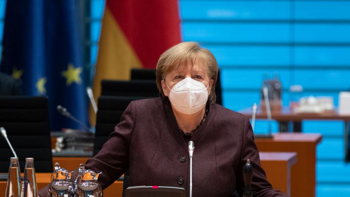 Bundeskanzlerin Angela Merkel (CDU) (Quelle: dpa/Michael Sohn)