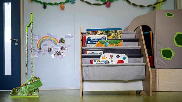 Blick in ein Spielzimmer in einem Kindergarten. Quelle: dpa/Markus Gilliar