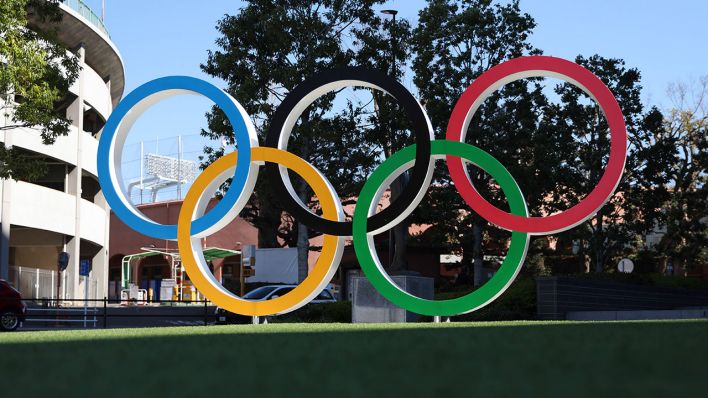 Die olympischen Ringe (Quelle: imago images | Stanislav Kogiku)