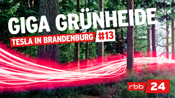 Cover des Tesla-Podcasts Giga Grünheide – Tesla in Brandenburg (Quelle: rbb)