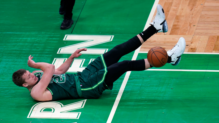 Moritz Wagner in einem Spiel der Boston Celtics. Quelle: dpa/ASSOCIATED PRESS