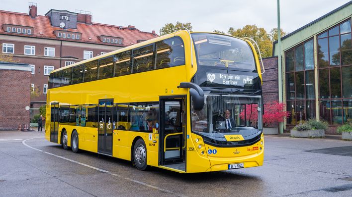 Die neuen Doppeldeckerbusse der BVG (Quelle: BVG/Andreas Süß)