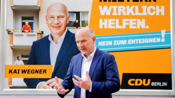 Kai Wegner, Landesvorsitzender der CDU-Berlin und Spitzenkandidat für die Abgeordnetenhauswahl 2021 (Quelle: dpa/Christoph Soeder)