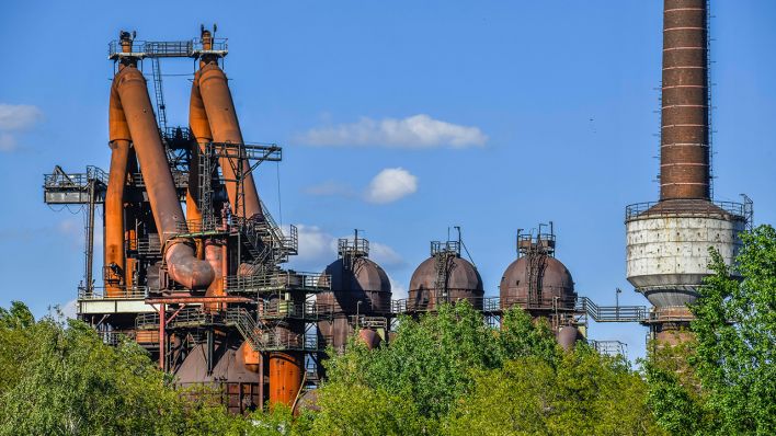Hochofen, Hüttenwerk Arcelor Mittal, Eisenhüttenstadt, Brandenburg (Quelle: dpa/Schoening)