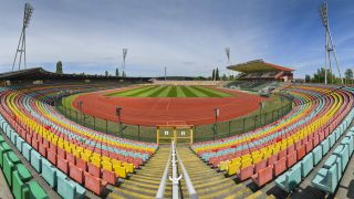 Das Stadion im Jahn-Sportpark in Prenzlauer Berg. Quelle: imago images/Schöning