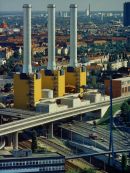 Das Heizkraftwerk Wilmersdorf im Jahr 1978.(Quelle: Vattenfall)