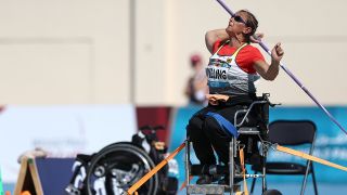 Mit 61 vor ihren achten Paralympics: Martina Willing. / imago images/Beautiful Sports