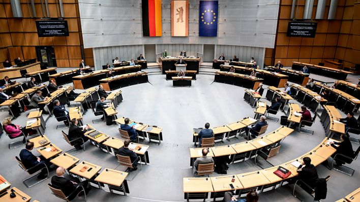 Archivbild: Plenarsitzung im Berliner Abgeordnetenhaus. (Quelle: dpa/B. Pedersen)