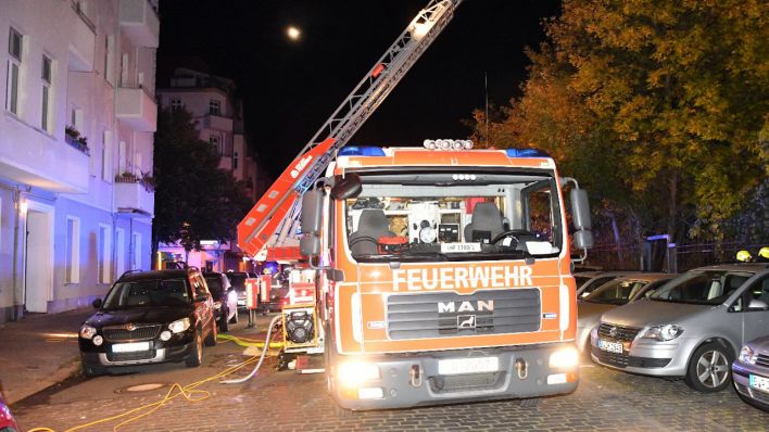 Feuerwehreinsatz in Prenzlauer Berg (Quelle: Pudwell)