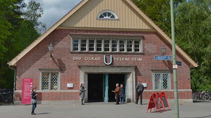 U-Bahnhof Oskar-Helene-Heim in Berlin. (Quelle: imago images/Schoening)